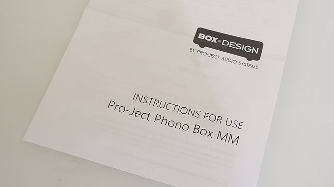 phono box mm manuale